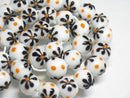 TOKO-BEADS AG936-32N Glass bead (strand) 12.5~13mm AG936-32N フラワービーズ（連） 12.5~13mm Asian bead & African bead  Handmade,Lampeork,bead,asia,india,ethnic,parts,accessory,beads とんぼ玉,ビーズ,トンボ玉,アジア,インド,エスニック,手作り,パーツ,アクセサリー