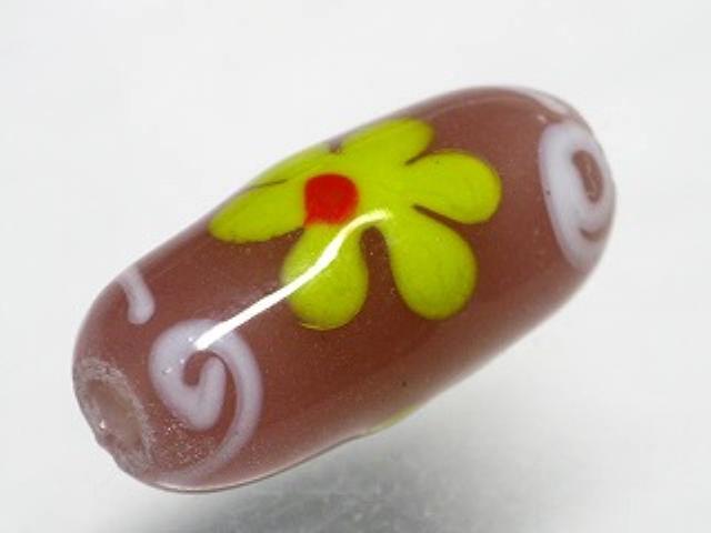 TOKO-BEADS AG936S-20 Glass bead 13mm AG936S-20 フラワービーズ 13mm Asian bead & African bead  Handmade,Lampeork,bead,asia,india,ethnic,parts,accessory,beads とんぼ玉,ビーズ,トンボ玉,アジア,インド,エスニック,手作り,パーツ,アクセサリー