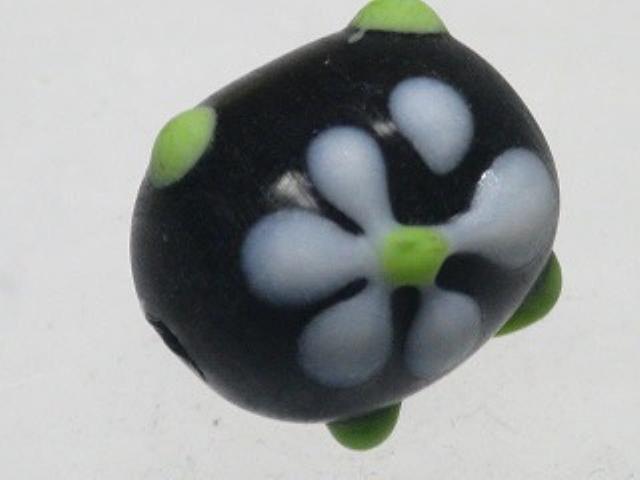 TOKO-BEADS AG936S-23 Glass bead 11~12mm AG936S-23 フラワービーズ 11~12mm Asian bead & African bead  Handmade,Lampeork,bead,asia,india,ethnic,parts,accessory,beads とんぼ玉,ビーズ,トンボ玉,アジア,インド,エスニック,手作り,パーツ,アクセサリー