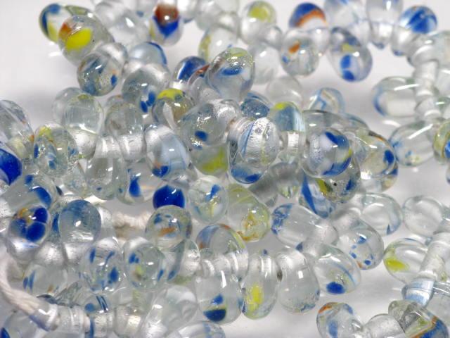 TOKO-BEADS AG939N-02 Glass bead (strand) 8~12mm AG939N-02 しずく型ビーズ（連） 8~12mm Asian bead & African bead  Handmade,Lampeork,bead,asia,india,ethnic,parts,accessory,beads とんぼ玉,ビーズ,トンボ玉,アジア,インド,エスニック,手作り,パーツ,アクセサリー