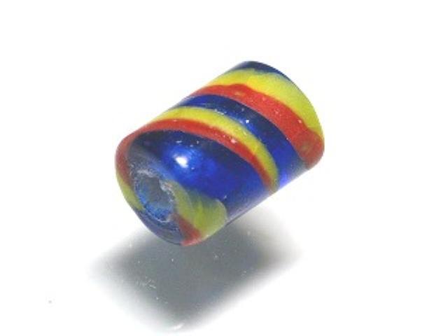 TOKO-BEADS AG941-39 Glass bead 6.5mm AG941-39 ストライプチューブ 6.5mm Asian bead & African bead  Handmade,Lampeork,bead,asia,india,ethnic,parts,accessory,beads とんぼ玉,ビーズ,トンボ玉,アジア,インド,エスニック,手作り,パーツ,アクセサリー