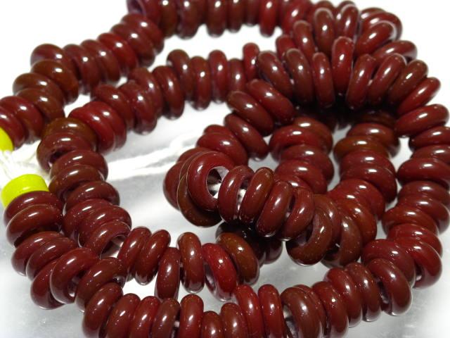 TOKO-BEADS AG941N-23 Glass bead (strand) 9~10mm AG941N-23 リング型ビーズ（連） 9~10mm Asian bead & African bead  Handmade,Lampeork,bead,asia,india,ethnic,parts,accessory,beads とんぼ玉,ビーズ,トンボ玉,アジア,インド,エスニック,手作り,パーツ,アクセサリー