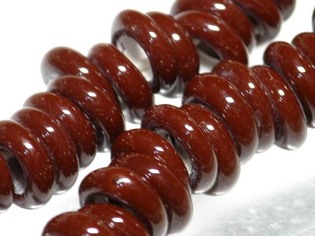 TOKO-BEADS AG941N-24 Glass bead (strand) 9~10mm AG941N-24 リング型ビーズ（連） 9~10mm Asian bead & African bead  Handmade,Lampeork,bead,asia,india,ethnic,parts,accessory,beads とんぼ玉,ビーズ,トンボ玉,アジア,インド,エスニック,手作り,パーツ,アクセサリー