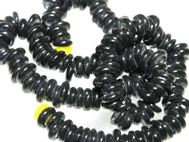 | TOKO-BEADS |AG941N-26 リング型ビーズ（連） 9~10mmとんぼ玉,ビーズ,トンボ玉,アジア,インド,エスニック,手作り,パーツ,アクセサリー