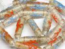 TOKO-BEADS AG941-61N Glass bead (Strand) 8mm AG941-61N とんぼ玉（連） 8mm Asian bead & African bead  Handmade,Lampeork,bead,asia,india,ethnic,parts,accessory,beads とんぼ玉,ビーズ,トンボ玉,アジア,インド,エスニック,手作り,パーツ,アクセサリー