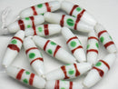 TOKO-BEADS AG941-64N Glass bead (Strand) 7.5~9mm AG941-64N とんぼ玉（連） 7.5~9mm Asian bead & African bead  Handmade,Lampeork,bead,asia,india,ethnic,parts,accessory,beads とんぼ玉,ビーズ,トンボ玉,アジア,インド,エスニック,手作り,パーツ,アクセサリー