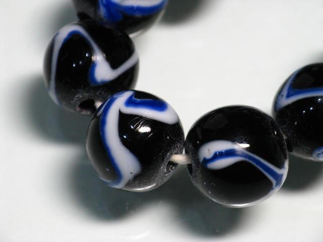 TOKO-BEADS AG942N-02 Glass bead (strand) 11.5mm AG942N-02 とんぼ玉（連） 11.5mm Asian bead & African bead  Handmade,Lampeork,bead,asia,india,ethnic,parts,accessory,beads とんぼ玉,ビーズ,トンボ玉,アジア,インド,エスニック,手作り,パーツ,アクセサリー