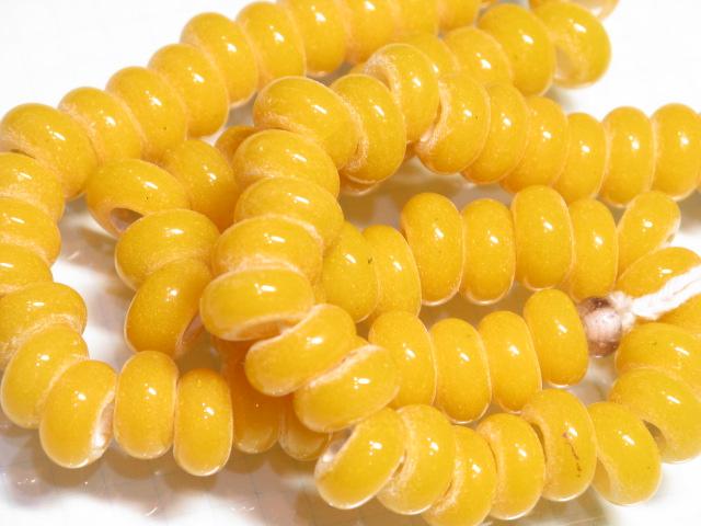 TOKO-BEADS AG942N-73 Glass bead (strand) 11mm AG942N-73 リング型ビーズ（連） 11mm Asian bead & African bead  Handmade,Lampeork,bead,asia,india,ethnic,parts,accessory,beads とんぼ玉,ビーズ,トンボ玉,アジア,インド,エスニック,手作り,パーツ,アクセサリー