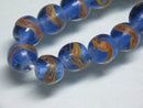 TOKO-BEADS AG944-60N Glass bead (strand) 8~9mm AG944-60N とんぼ玉（連） 8~9mm Asian bead & African bead  Handmade,Lampeork,bead,asia,india,ethnic,parts,accessory,beads とんぼ玉,ビーズ,トンボ玉,アジア,インド,エスニック,手作り,パーツ,アクセサリー