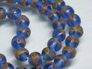 TOKO-BEADS AG944-60N Glass bead (strand) 8~9mm AG944-60N とんぼ玉（連） 8~9mm Asian bead & African bead  Handmade,Lampeork,bead,asia,india,ethnic,parts,accessory,beads とんぼ玉,ビーズ,トンボ玉,アジア,インド,エスニック,手作り,パーツ,アクセサリー