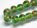 TOKO-BEADS AG944-61N Glass bead (strand) 8~9mm AG944-61N とんぼ玉（連） 8~9mm Asian bead & African bead  Handmade,Lampeork,bead,asia,india,ethnic,parts,accessory,beads とんぼ玉,ビーズ,トンボ玉,アジア,インド,エスニック,手作り,パーツ,アクセサリー