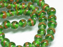 TOKO-BEADS AG944-61N Glass bead (strand) 8~9mm AG944-61N とんぼ玉（連） 8~9mm Asian bead & African bead  Handmade,Lampeork,bead,asia,india,ethnic,parts,accessory,beads とんぼ玉,ビーズ,トンボ玉,アジア,インド,エスニック,手作り,パーツ,アクセサリー