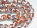 TOKO-BEADS AG944-65N Glass bead (strand) 9~10mm AG944-65N とんぼ玉（連） 9~10mm Asian bead & African bead  Handmade,Lampeork,bead,asia,india,ethnic,parts,accessory,beads とんぼ玉,ビーズ,トンボ玉,アジア,インド,エスニック,手作り,パーツ,アクセサリー