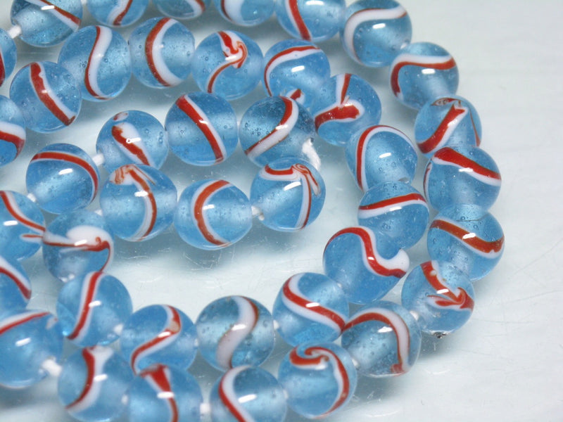TOKO-BEADS AG944-66N Glass bead (strand) 8~9mm AG944-66N とんぼ玉（連） 8~9mm Asian bead & African bead  Handmade,Lampeork,bead,asia,india,ethnic,parts,accessory,beads とんぼ玉,ビーズ,トンボ玉,アジア,インド,エスニック,手作り,パーツ,アクセサリー