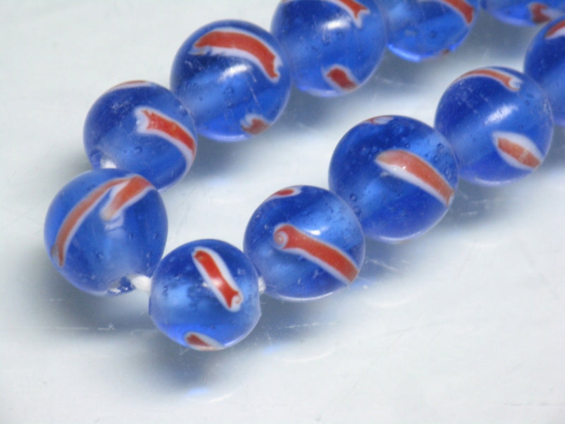 TOKO-BEADS AG944-67N Glass bead (strand) 8~8.5mm AG944-67N とんぼ玉（連） 8~8.5mm Asian bead & African bead  Handmade,Lampeork,bead,asia,india,ethnic,parts,accessory,beads とんぼ玉,ビーズ,トンボ玉,アジア,インド,エスニック,手作り,パーツ,アクセサリー