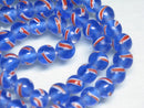 TOKO-BEADS AG944-67N Glass bead (strand) 8~8.5mm AG944-67N とんぼ玉（連） 8~8.5mm Asian bead & African bead  Handmade,Lampeork,bead,asia,india,ethnic,parts,accessory,beads とんぼ玉,ビーズ,トンボ玉,アジア,インド,エスニック,手作り,パーツ,アクセサリー
