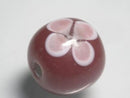 TOKO-BEADS AG945S-15 Glass bead 16~19mm AG945S-15 フラワービーズ（大） 16~19mm Asian bead & African bead  Handmade,Lampeork,bead,asia,india,ethnic,parts,accessory,beads とんぼ玉,ビーズ,トンボ玉,アジア,インド,エスニック,手作り,パーツ,アクセサリー