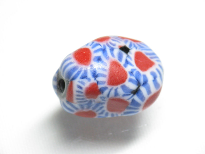 TOKO-BEADS AG946-42 Glass bead 17mm AG946-42 多面カットとんぼ玉 17mm Asian bead & African bead  Handmade,Lampeork,bead,asia,india,ethnic,parts,accessory,beads とんぼ玉,ビーズ,トンボ玉,アジア,インド,エスニック,手作り,パーツ,アクセサリー