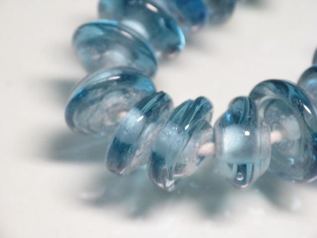 TOKO-BEADS AG946N-66 Glass bead (strand) 12~14mm AG946N-66 ボタン型ビーズ（連） 12~14mm Asian bead & African bead  Handmade,Lampeork,bead,asia,india,ethnic,parts,accessory,beads とんぼ玉,ビーズ,トンボ玉,アジア,インド,エスニック,手作り,パーツ,アクセサリー