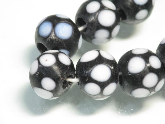 TOKO-BEADS AG946N-77 Glass bead (strand) 11~13mm AG946N-77 とんぼ玉（連） 11~13mm Asian bead & African bead  Handmade,Lampeork,bead,asia,india,ethnic,parts,accessory,beads とんぼ玉,ビーズ,トンボ玉,アジア,インド,エスニック,手作り,パーツ,アクセサリー