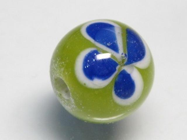TOKO-BEADS AG946S-85 Glass bead 11mm AG946S-85 フラワービーズ 11mm Asian bead & African bead  Handmade,Lampeork,bead,asia,india,ethnic,parts,accessory,beads とんぼ玉,ビーズ,トンボ玉,アジア,インド,エスニック,手作り,パーツ,アクセサリー