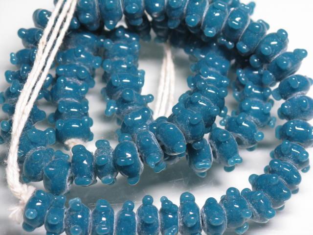 | TOKO-BEADS |AG947N-09 スタッドビーズ（連） 7mmとんぼ玉,ビーズ,トンボ玉,アジア,インド,エスニック,手作り,パーツ,アクセサリー