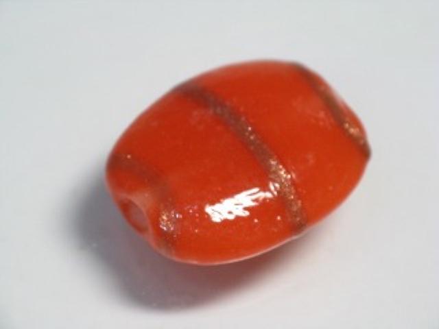 TOKO-BEADS AG947S-44 Glass bead 18mm AG947S-44 オーバルビーズ 18mm Asian bead & African bead  Handmade,Lampeork,bead,asia,india,ethnic,parts,accessory,beads とんぼ玉,ビーズ,トンボ玉,アジア,インド,エスニック,手作り,パーツ,アクセサリー