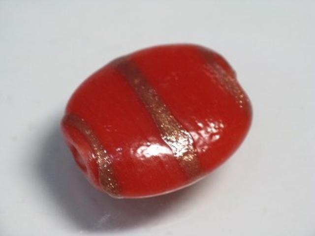 TOKO-BEADS AG947S-46 Glass bead 18mm AG947S-46 オーバルビーズ 18mm Asian bead & African bead  Handmade,Lampeork,bead,asia,india,ethnic,parts,accessory,beads とんぼ玉,ビーズ,トンボ玉,アジア,インド,エスニック,手作り,パーツ,アクセサリー