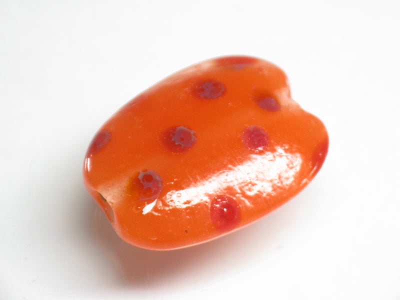 TOKO-BEADS AG947-50S Glass bead 18mm AG947-50S オーバルビーズ 18mm Asian bead & African bead  Handmade,Lampeork,bead,asia,india,ethnic,parts,accessory,beads とんぼ玉,ビーズ,トンボ玉,アジア,インド,エスニック,手作り,パーツ,アクセサリー