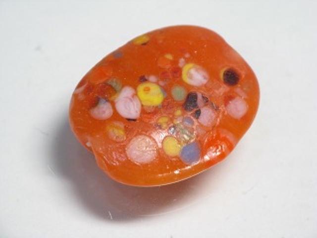 TOKO-BEADS AG948S-11 Glass bead 17mm AG948S-11 オーバルビーズ 17mm Asian bead & African bead  Handmade,Lampeork,bead,asia,india,ethnic,parts,accessory,beads とんぼ玉,ビーズ,トンボ玉,アジア,インド,エスニック,手作り,パーツ,アクセサリー