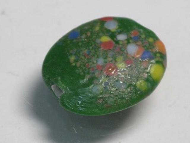 TOKO-BEADS AG948S-13 Glass bead 17mm AG948S-13 オーバルビーズ 17mm Asian bead & African bead  Handmade,Lampeork,bead,asia,india,ethnic,parts,accessory,beads とんぼ玉,ビーズ,トンボ玉,アジア,インド,エスニック,手作り,パーツ,アクセサリー