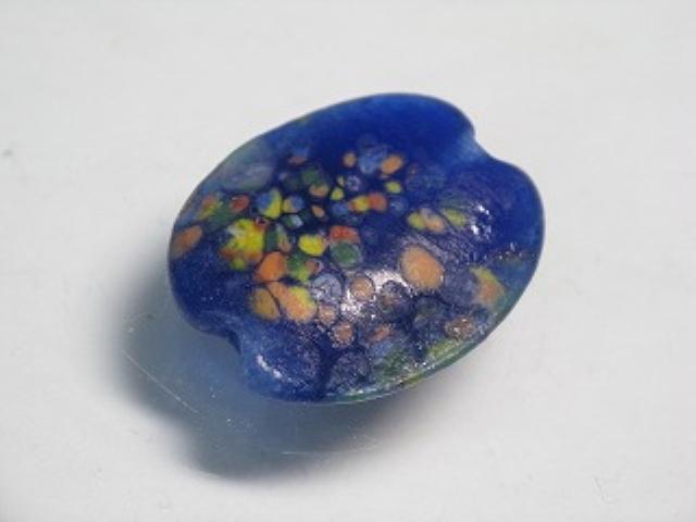 TOKO-BEADS AG948S-15 Glass bead 17mm AG948S-15 オーバルビーズ 17mm Asian bead & African bead  Handmade,Lampeork,bead,asia,india,ethnic,parts,accessory,beads とんぼ玉,ビーズ,トンボ玉,アジア,インド,エスニック,手作り,パーツ,アクセサリー