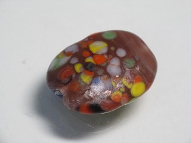 TOKO-BEADS AG948S-16 Glass bead 17mm AG948S-16 オーバルビーズ 17mm Asian bead & African bead  Handmade,Lampeork,bead,asia,india,ethnic,parts,accessory,beads とんぼ玉,ビーズ,トンボ玉,アジア,インド,エスニック,手作り,パーツ,アクセサリー