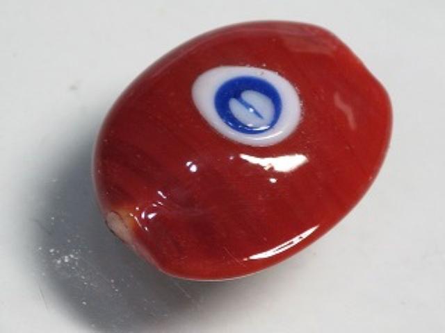 TOKO-BEADS AG948S-18 Glass bead 18~20mm AG948S-18 オーバルビーズ 18~20mm Asian bead & African bead  Handmade,Lampeork,bead,asia,india,ethnic,parts,accessory,beads とんぼ玉,ビーズ,トンボ玉,アジア,インド,エスニック,手作り,パーツ,アクセサリー