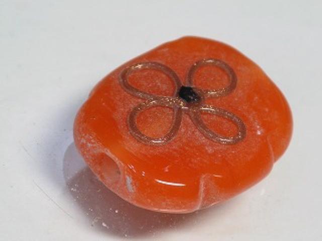 TOKO-BEADS AG948S-72 Glass bead 17~19mm AG948S-72 フラワービーズ 17~19mm Asian bead & African bead  Handmade,Lampeork,bead,asia,india,ethnic,parts,accessory,beads とんぼ玉,ビーズ,トンボ玉,アジア,インド,エスニック,手作り,パーツ,アクセサリー