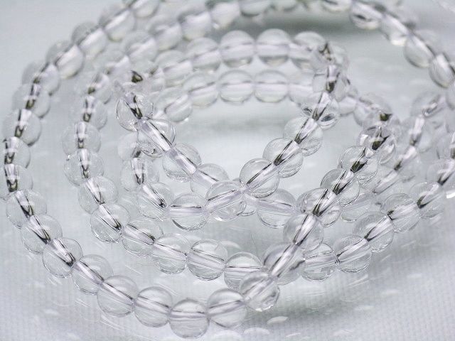 | TOKO-BEADS |AG949N-01 クリアシードビーズ（連） 4~4.5mmとんぼ玉,ビーズ,トンボ玉,アジア,インド,エスニック,手作り,パーツ,アクセサリー