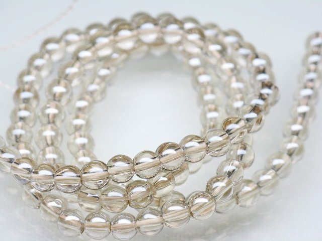 | TOKO-BEADS |AG949N-02 クリアシードビーズ（連） 4~4.5mmとんぼ玉,ビーズ,トンボ玉,アジア,インド,エスニック,手作り,パーツ,アクセサリー