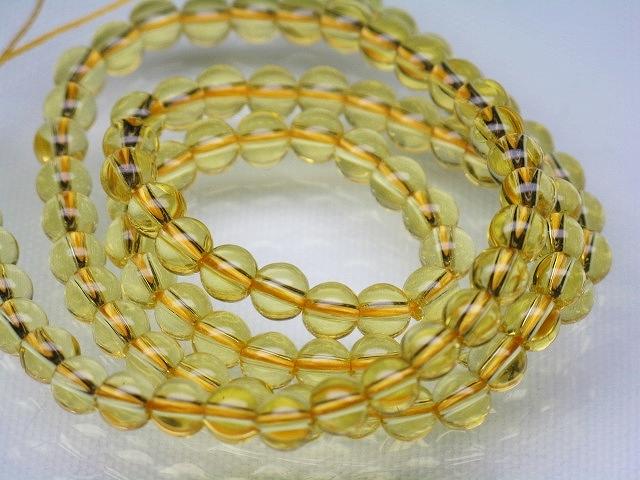 | TOKO-BEADS |AG949N-04 クリアシードビーズ（連） 4~4.5mmとんぼ玉,ビーズ,トンボ玉,アジア,インド,エスニック,手作り,パーツ,アクセサリー