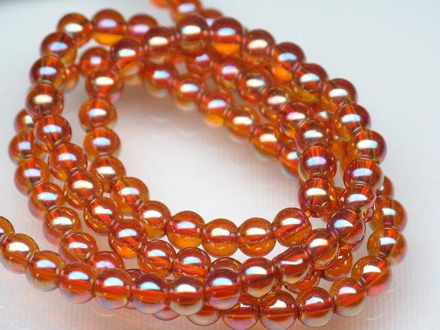 | TOKO-BEADS |AG949N-06 クリアシードビーズ（連） 4~4.5mmとんぼ玉,ビーズ,トンボ玉,アジア,インド,エスニック,手作り,パーツ,アクセサリー