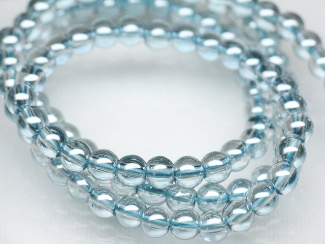 | TOKO-BEADS |AG949N-07 クリアシードビーズ（連） 4~4.5mmとんぼ玉,ビーズ,トンボ玉,アジア,インド,エスニック,手作り,パーツ,アクセサリー