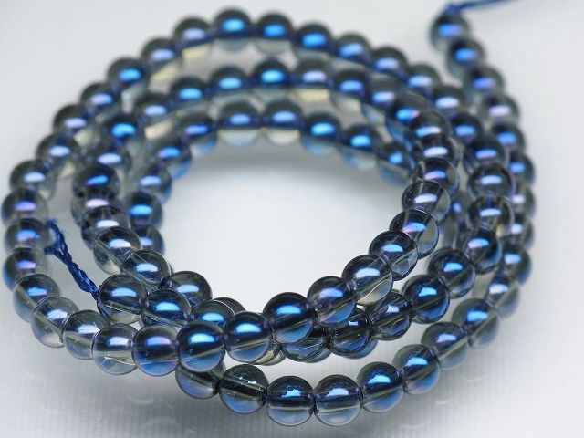 | TOKO-BEADS |AG949N-09 クリアシードビーズ（連） 4~4.5mmとんぼ玉,ビーズ,トンボ玉,アジア,インド,エスニック,手作り,パーツ,アクセサリー