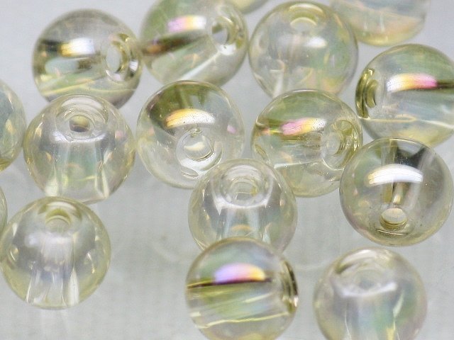 | TOKO-BEADS |AG949S-03 クリアシードビーズ 4~4.5mmとんぼ玉,ビーズ,トンボ玉,アジア,インド,エスニック,手作り,パーツ,アクセサリー