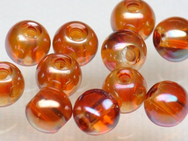 | TOKO-BEADS |AG949S-06 クリアシードビーズ 4~4.5mmとんぼ玉,ビーズ,トンボ玉,アジア,インド,エスニック,手作り,パーツ,アクセサリー