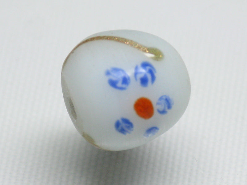 TOKO-BEADS AG951S-02 Glass bead 11mm AG951S-02 フラワービーズ 11mm Asian bead & African bead  Handmade,Lampeork,bead,asia,india,ethnic,parts,accessory,beads とんぼ玉,ビーズ,トンボ玉,アジア,インド,エスニック,手作り,パーツ,アクセサリー