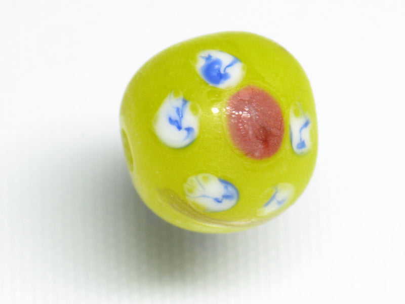 TOKO-BEADS AG951S-11 Glass bead 10mm AG951S-11 フラワービーズ 10mm Asian bead & African bead  Handmade,Lampeork,bead,asia,india,ethnic,parts,accessory,beads とんぼ玉,ビーズ,トンボ玉,アジア,インド,エスニック,手作り,パーツ,アクセサリー