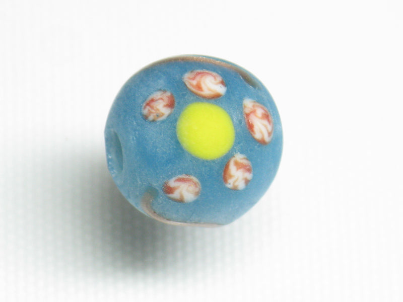 TOKO-BEADS AG951S-28 Glass bead 12mm AG951S-28 フラワービーズ 12mm Asian bead & African bead  Handmade,Lampeork,bead,asia,india,ethnic,parts,accessory,beads とんぼ玉,ビーズ,トンボ玉,アジア,インド,エスニック,手作り,パーツ,アクセサリー