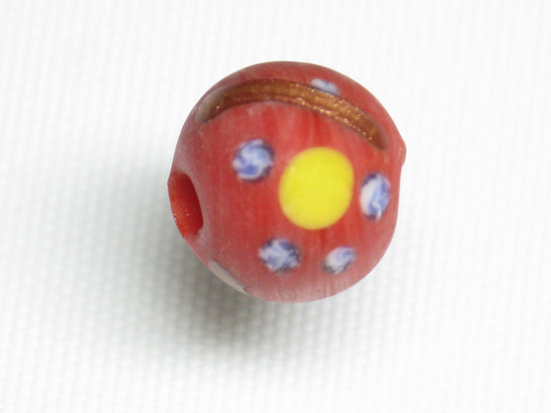 TOKO-BEADS AG951S-41 Glass bead 10~11mm AG951S-41 フラワービーズ 10~11mm Asian bead & African bead  Handmade,Lampeork,bead,asia,india,ethnic,parts,accessory,beads とんぼ玉,ビーズ,トンボ玉,アジア,インド,エスニック,手作り,パーツ,アクセサリー