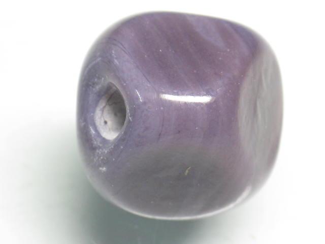TOKO-BEADS AG953S-03 Glass bead (L) 17mm AG953S-03 六面カットビーズ（Ｌ） 17mm Asian bead & African bead  Handmade,Lampeork,bead,asia,india,ethnic,parts,accessory,beads とんぼ玉,ビーズ,トンボ玉,アジア,インド,エスニック,手作り,パーツ,アクセサリー