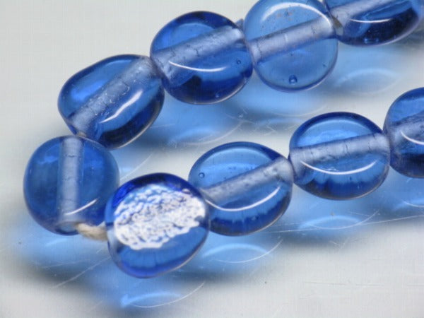 TOKO-BEADS AG954-27N Glass bead  (strand) 8.5~9.5mm AG954-27N 丸型フラットビーズ（連） 8.5~9.5mm Asian bead & African bead  Handmade,Lampeork,bead,asia,india,ethnic,parts,accessory,beads とんぼ玉,ビーズ,トンボ玉,アジア,インド,エスニック,手作り,パーツ,アクセサリー