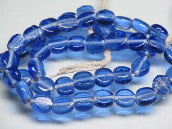 | TOKO-BEADS |AG954N-27 丸型フラットビーズ（連） 8.5~9.5mmとんぼ玉,ビーズ,トンボ玉,アジア,インド,エスニック,手作り,パーツ,アクセサリー